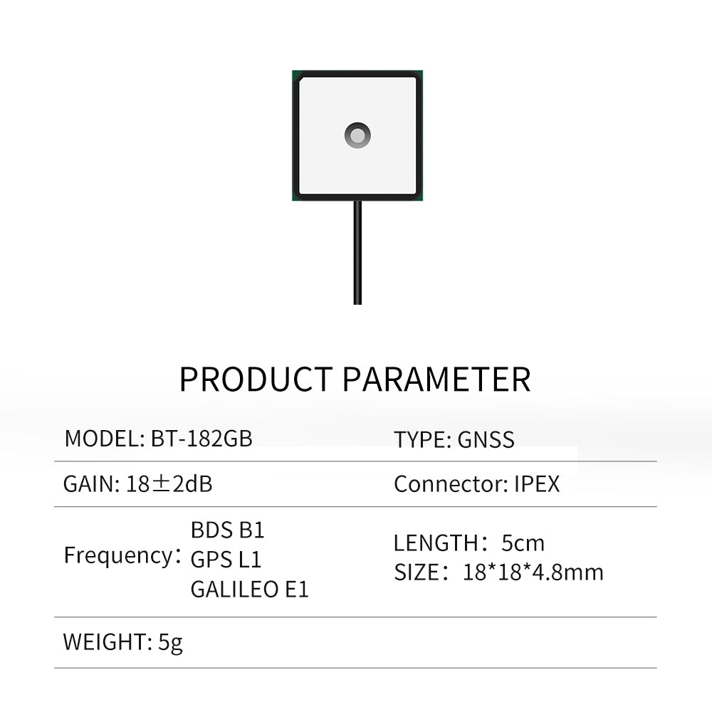 Beitian GPS+GLONASS single-band built-in ceramic antenna BT-580 0010 0000 0001 Beitian GPS+GLONASS single-band built-in ceramic antenna BT-580 0010 0000 0001